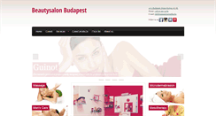 Desktop Screenshot of beautysalonbudapest.com